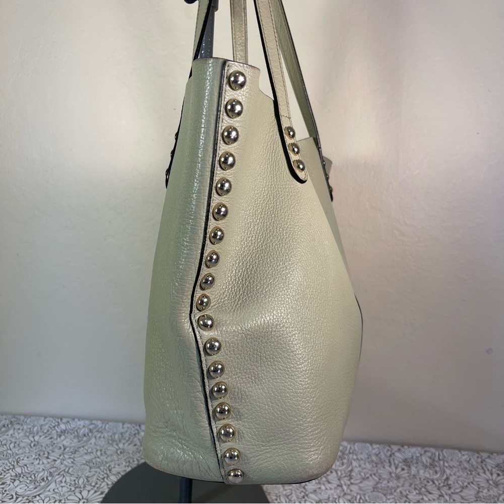 Rebecca Minkoff Soft Pebbled Leather Studded Shoulder Tote Unlined - Picture 3 of 16